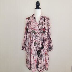 Stevie Hender Pink Floral Dress Medium